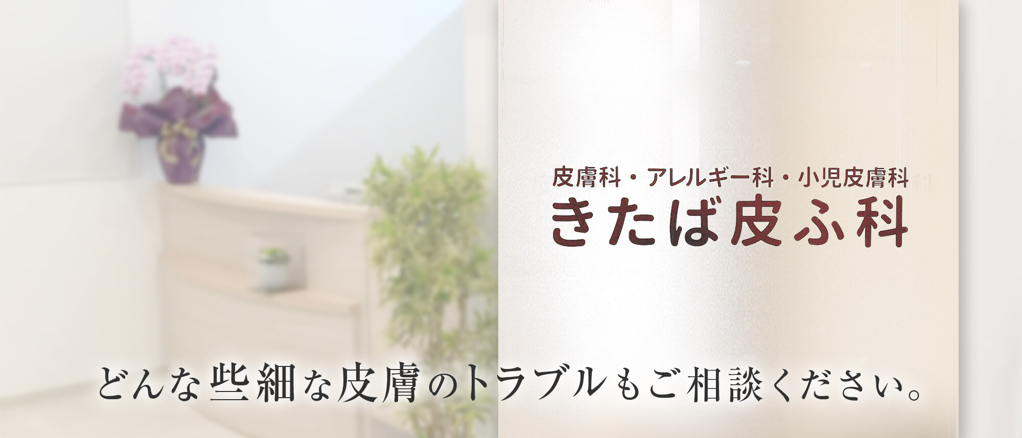 どんな些細な皮膚のトラブルもご相談ください。大阪「豊中」の皮膚科・アレルギー科をお探しならきたば皮ふ科。阪急宝塚線「豊中」駅すぐ。アトピー、蕁麻疹、ニキビ、水虫、乾燥肌等幅広く対応します。皮膚のトラブルに関する事なら何でもお気軽にご相談ください。